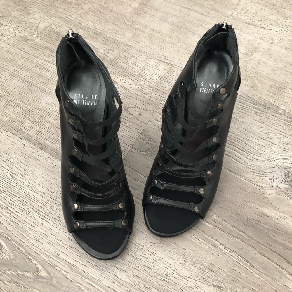 Stuart Weitzman Open Toe Pumps Size 7 - image 4